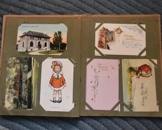 Scrapbook Album with Postcards & Greeting Cards