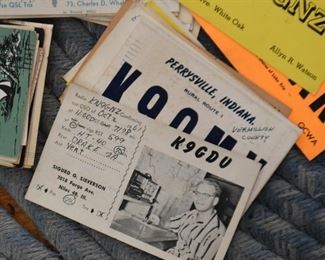 Vintage Radio Station Cards