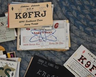 Vintage Radio Station Cards