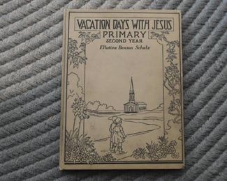 Vintage Primary School Book - Vacation Days with Jesus
