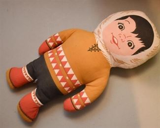 Vintage Eskimo Cloth Doll Toy