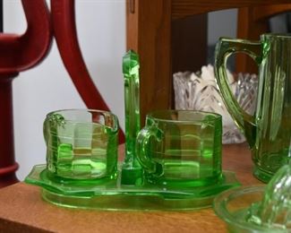 Green Depression Glass
