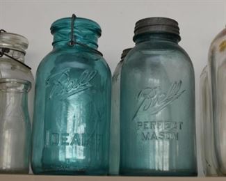 Aqua Blue Ball Jars