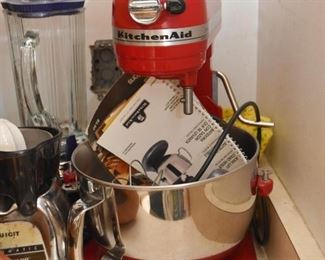Red KitchenAid Stand Mixer