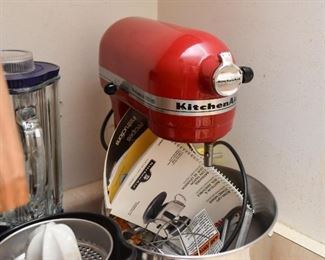 Red KitchenAid Stand Mixer
