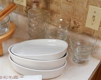 Baking Dishes, Glass Bowls