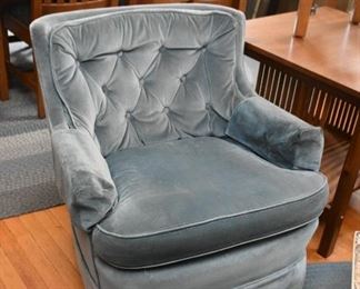 Pair of Vintage Tufted Armchairs