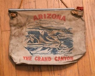 Vintage Grand Canyon Souvenir Water Bag / Pouch