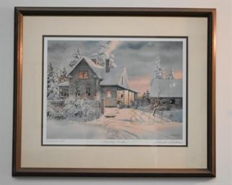 Charles Peterson Ghost Image Watercolor Print (Americana), "Country Doctor"