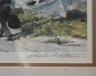 Charles Peterson Watercolor Print (Americana), "Ephraim Summer"