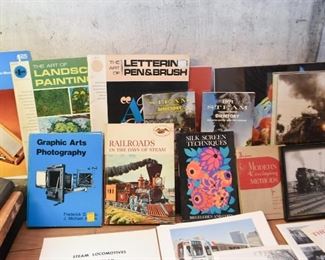 Books, Magazines, Photos, Booklets, Pamphlets, Ephemera, Etc. (on the topic of Trains, Cars & Photography)