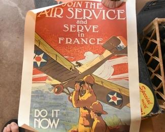 Air Service in France Poster