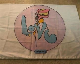 Peter Max pillowcase. Side too.