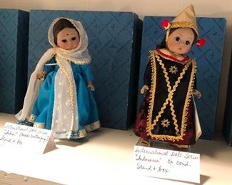 Madame Alexander international doll series. Indonesia, India.