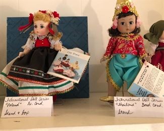 Madame Alexander international doll series. Poland, Thailand.