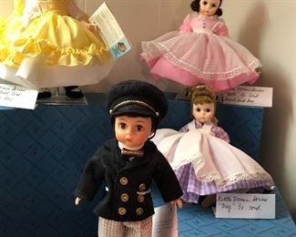  Madame Alexander little women series. Amy, Beth, Meg, Laurie. 