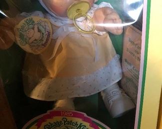 1985 Cabbage Patch preemie unopened birth certificate