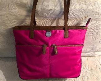 Michael Kors pink nylon handbag