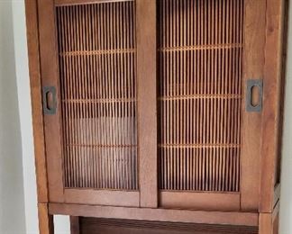 Extra nice over the toilet wooden storage cabinet.