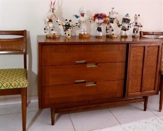 Mid-century modern sideboard and chairs.