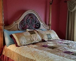 Beautiful King 4 poster bed for sale.