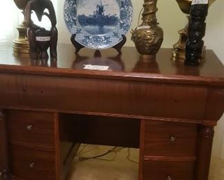 Antique mahogany vanity/desk