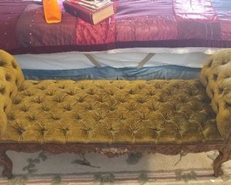 Tufted commissioned from France, bench seat