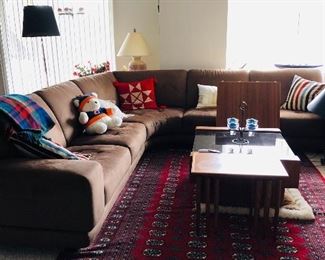 Microfiber sectional sofa Buy it now $700 