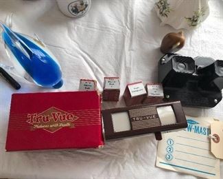 Vintage Tru-Vue Stereoscope in box with 4 films 