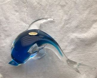 Murano glass dolphin 
