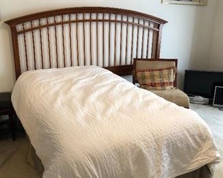 Twin bed with king headboard