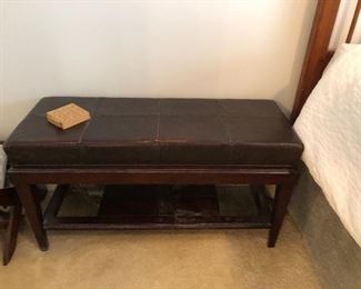 Bench leather topped