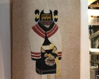 Maiden Kachina Mana Sand Art, wall art Expressions by Walt The Sandman wall art