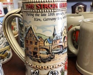Strohs Beer stein
