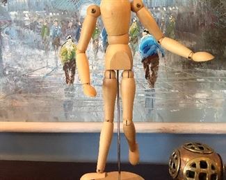  Artist Movable Limbs Male Wooden Figure Model Mannequin
