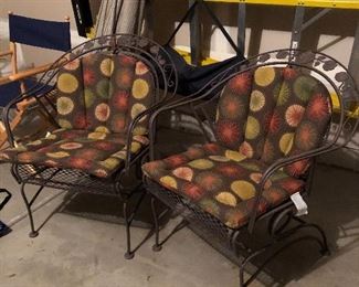 Wrought iron patio chairs