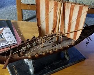 Vintage model Viking ship (Drakkar)