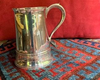 Sterling English Mug  Date Mark 1802-3 makers marks are not readable assay marks are clear.   Ht. 5 1/8''   Wt.      312  gs   