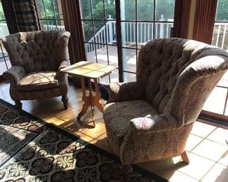 Pair of NAUTICA Arm Chairs & Accent Table