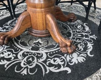 Leg Detail of Pedestal Table w/Claw Feet