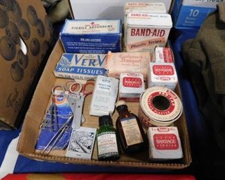 Vintage medicine tins and bottles