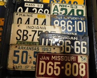 1950's bicycle license plates