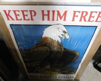 WWI War savings stamps poster