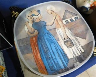 Picasso plate and pillow sham