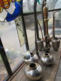 Brass Hand forged pots with Moorish 5ft. Pitcher