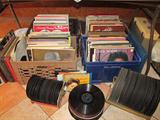 Huge Collection of Vintage LP's and 78's