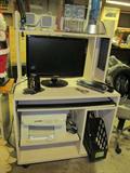 22" Monitor, Lexmark Printer, Computer Table, Computer Speakers