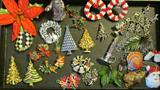 Wonderful Selection of Vintage Christmas Jewelry