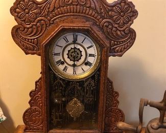 Oak kitchen clock