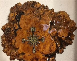 Walnut Burl Clock